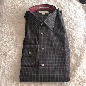 NWT Paul Fredricks Men’s Button Front Shirt Sz 17-34